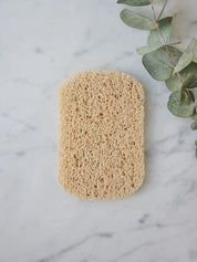 Juniper Loft Soap Company soap saver on a gray marble countertop